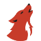 Red wolf logo